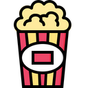 Popcorn Snacks Fast Food Icon