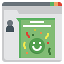 Positive Feedback Happy Emoji Icon