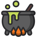 Pot Cauldron Poison Halloween Magic Withcraft Potion Icon
