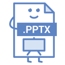 Pptx Powerpoint File Icon