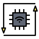 Cpu Network Connect Icon
