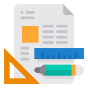 Stationery Office Supplies Planning Icon