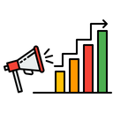 Promotion, Announcement, Marketing, Branding, Reaching, Audience Icon
