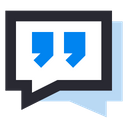 Customer Review Feedback Quote Icon