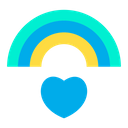 Love Marriage Rainbow Icon