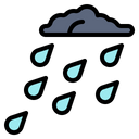 Raining Monsoon Danger Icon