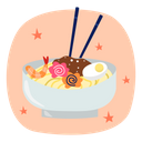 Ramen Noodles Soup Icon