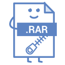 Rar Compressed File Icon