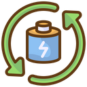 Recycle Battery Eco Icon