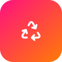Recycle Bin Triangle Icon
