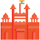 Red Fort Fort National Building Icon