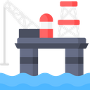Refinery Petrochemicals Oil Rig Icon