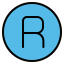 Registered R Sign Sign Icon