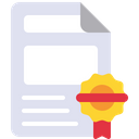 Registered Document Contract Paper Icon