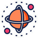 Ring Planet Space Science Icon