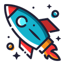 Rocket Spaceship Space Icon