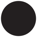 Round Black Circle Icon