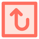 Rounded Up Arrow Icon