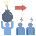 Sabotaging Stress Agitate Icon