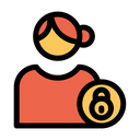 Safe User Safe Profile Female Profile Icon