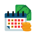 Salary Date Salary Time Monthly Salary Icon