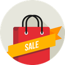 Sale Ribbon Carry Icon