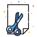 Scissor File Business Icon