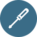 Screw, Driver, Tools, Equipment, Repair, Fitting Icon