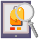 Magnifying Glass Online Online Store Icon