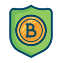 Secure Bitcoin Shield Icon