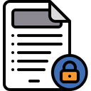 Secured File Document Safe Document Icon