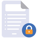 Secured File Document Safe Document Icon