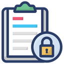 Secured List List Security Protected List Icon