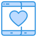 Mobile Love Social Media Love Love Chat Icon