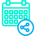 Share Schedule Calender Icon