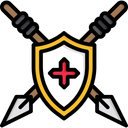 Shield With Spear Spear Shield Icon