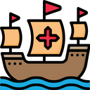 Ship Pirates Boat Icon