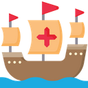 Ship Pirates Boat Icon