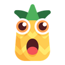 Pineapple Surprised Shock Icon