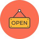 Sign Open Icon