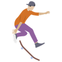 Skateboarder Skateboard Skating Icon