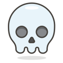 Skull Face Smiley Icon
