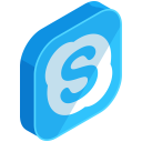 Skype Social Media Icon