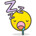 Sleeping Face Smiley Icon