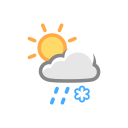 Sleet Sun Weather Icon