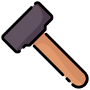Smashing Hammer Tool Construction Icon