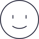 Smile Emoji Outline Icon