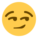 Smirk Face Emoji Icon