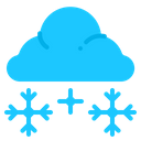 Snowy Cloud Snowflake Icon