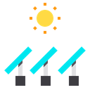 Solar Plant Power And Energy Technology Icon